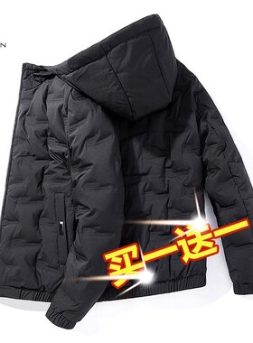 稻草人正品男士加厚羽绒棉服