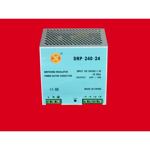DRP-240-24带PFC的宽电压输入直流24V10A输出的导轨开关电源