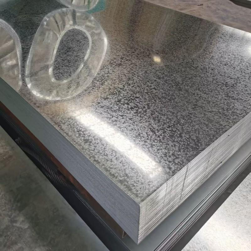 镀锌板白铁皮0.3mm-4mm厚加工折弯开孔零切攀钢锌层有花无花