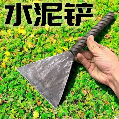 铁匠锻打加粗一体铲子