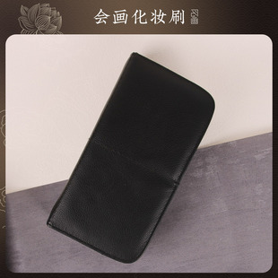 PU皮可立式化妆刷包旅行携带可折叠化妆师专用超大容量便携收纳包