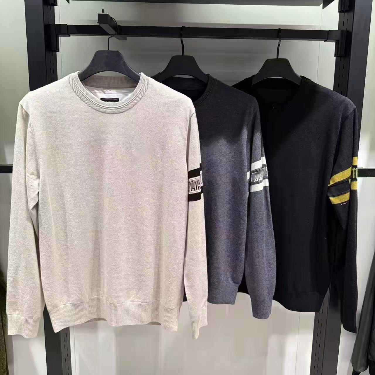 简约爆款高尔夫服装男装圆领长袖针织衫毛衣保暖舒适百搭高球球服