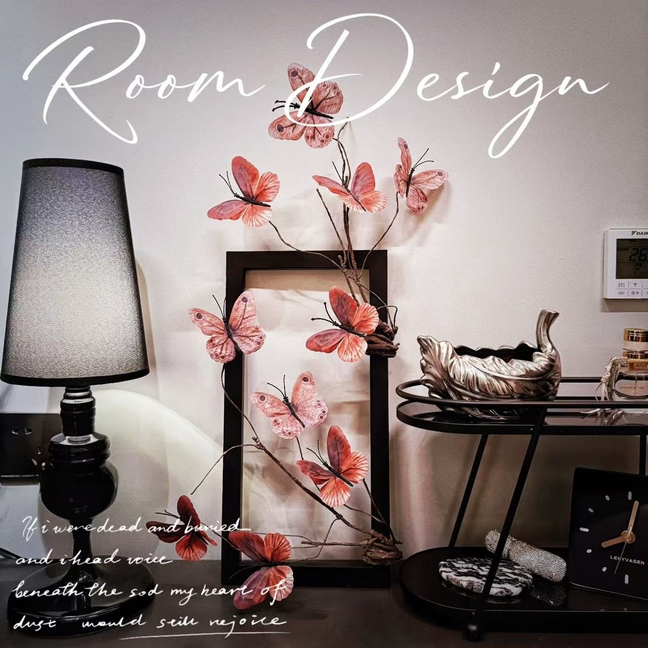 新中式蝴蝶仿真花假花摆件客厅桌面装饰品插花民宿咖啡馆软装道具,家居饰品,装饰摆件,淘宝优惠券,粉丝福利购,淘宝优惠卷