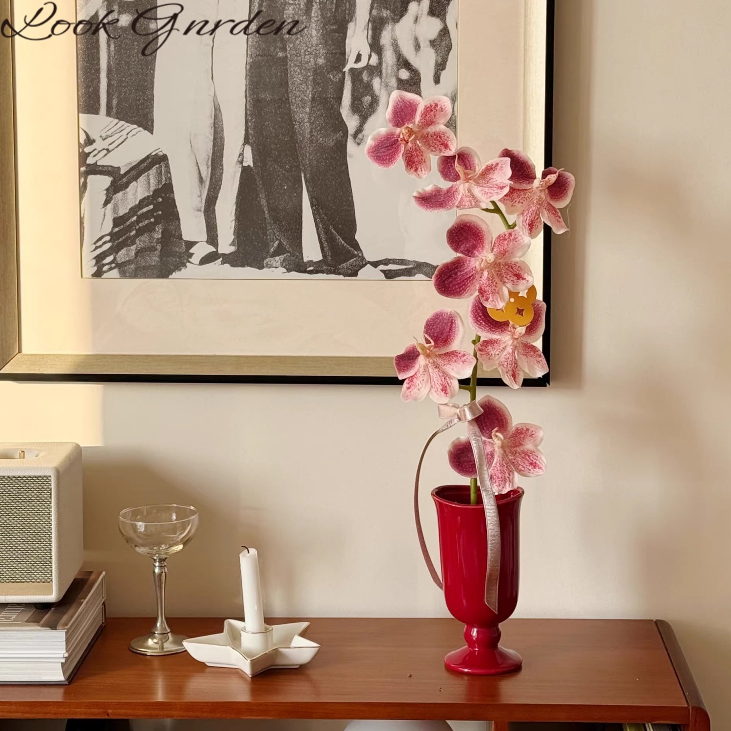 仿真花假花蝴蝶兰高品质桌面家居装饰摆件盆栽新年餐桌玄关兰花,家居饰品,仿真花/假花,淘宝优惠券,粉丝福利购,淘宝优惠卷