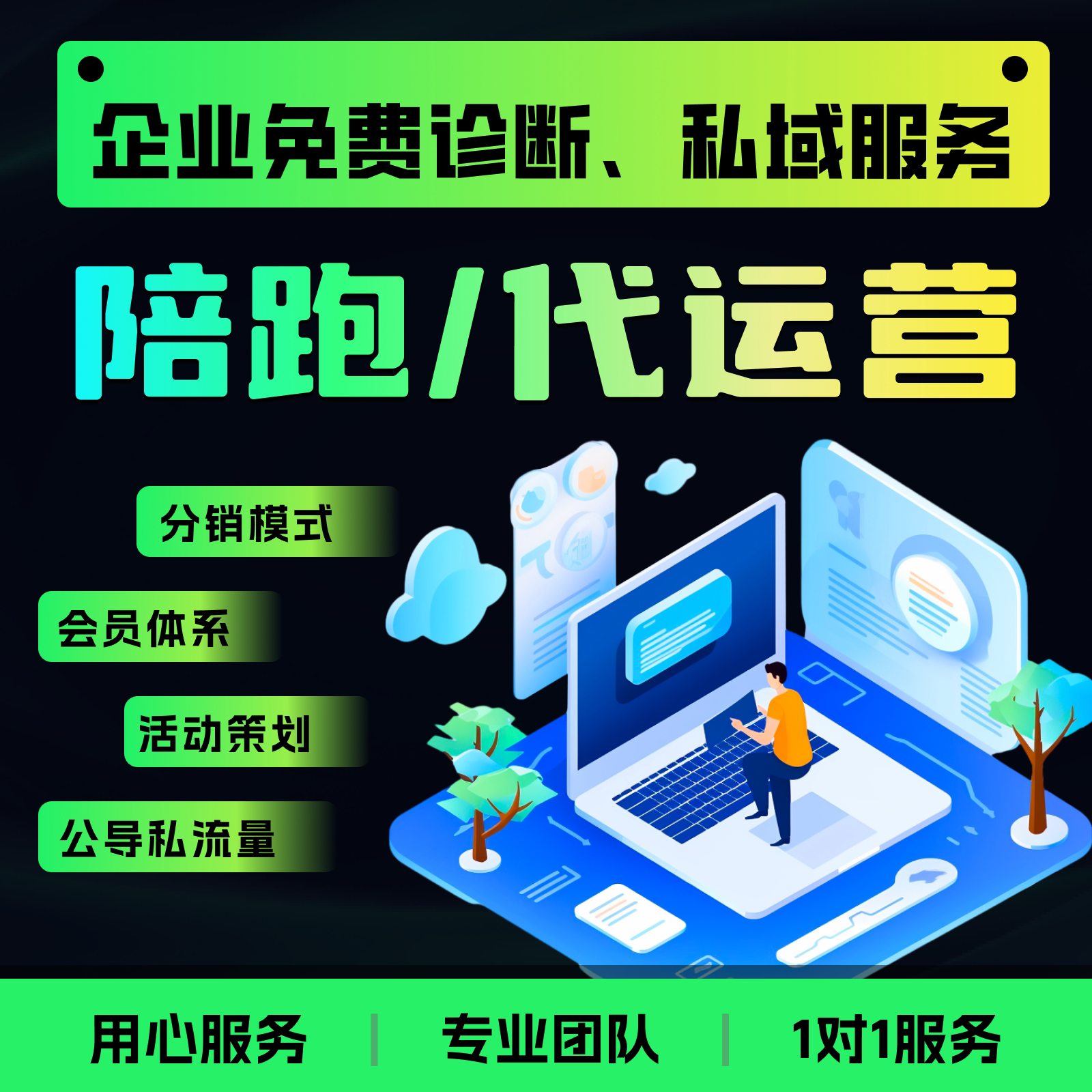 有赞商城小程序 微信私域代运营推广 公众号二级分销维护托管陪跑