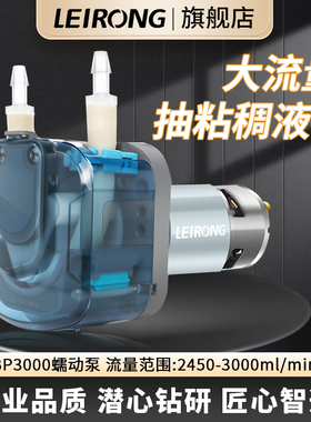 雷熔小型大流量BP3000有刷电机蠕动泵 实验室工业灌装机抽水泵24V