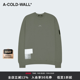 卫衣支架LOGO圆领纯棉卫衣外套ACWMW139 ACW秋冬男士 限时立减