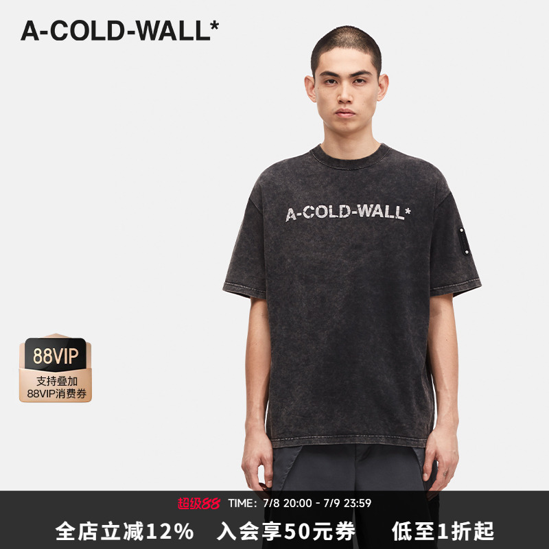 【明星同款】ACW春夏男女同款短袖做旧褪色潮流T恤ACWMTS186