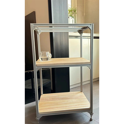 工业风铝型材海洋板收纳架家用书房电脑桌工作室工作用置物架