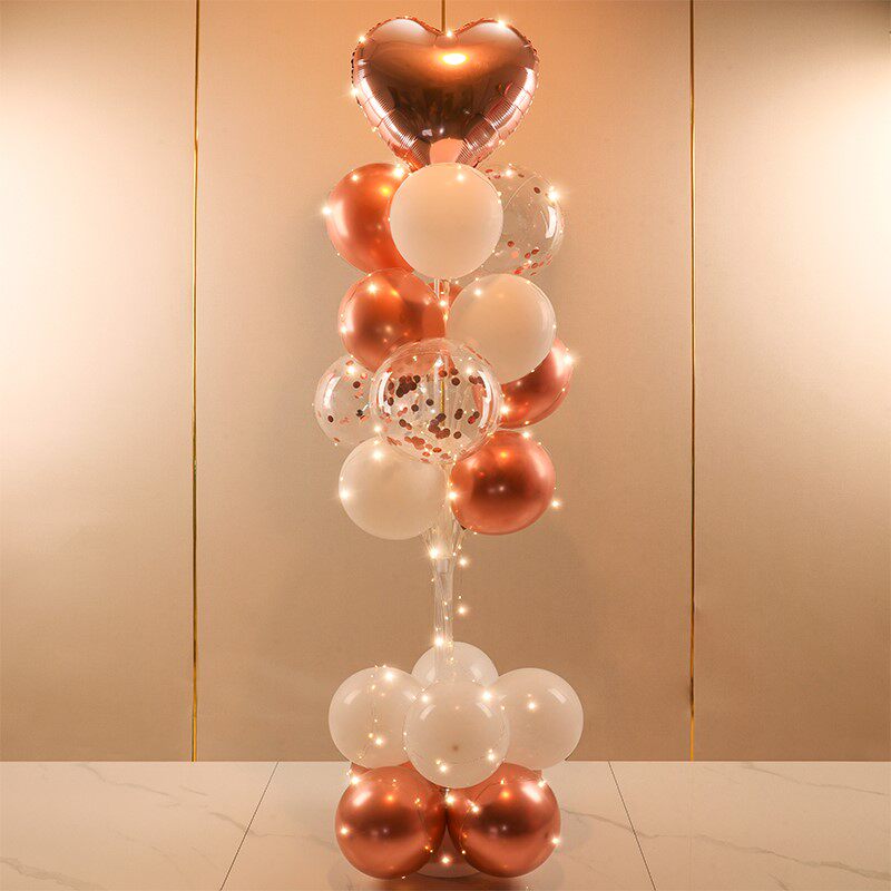 五一劳动节气球装饰摆件立柱支架地飘51商场珠宝店铺装扮场景布