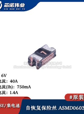 0603贴片自恢复保险丝/保险管 PTCC ASMD0603-075 750mA 6V