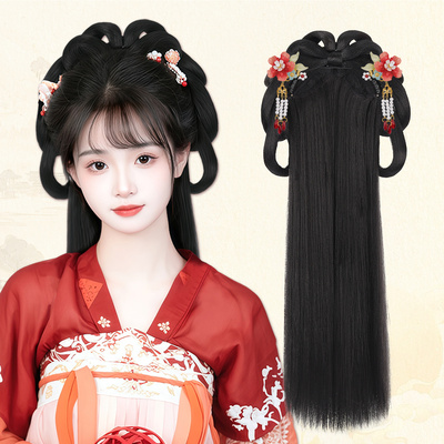 古风汉服懒人一体式发髻假发包