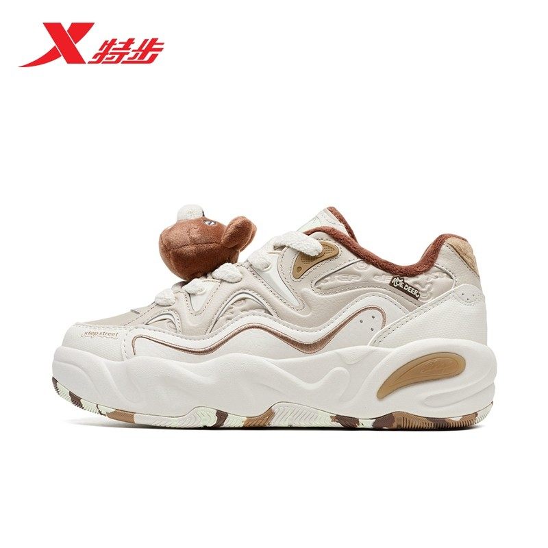 特步萌仔鞋加绒二棉鞋女2025冬季新款保暖运动休闲鞋975418370008,运动鞋new,运动休闲鞋,淘宝优惠券,粉丝福利购,淘宝优惠卷