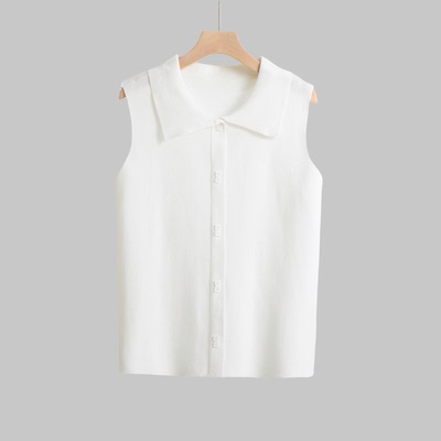 大洪官方叠穿伴侣无袖针织背心女