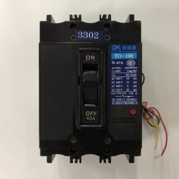 TO-100BA/3302 3P 40A带辅助触头嘉控电气塑壳式断路器