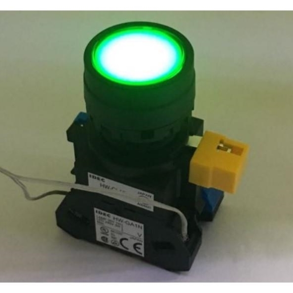 IDEC和泉HW-CL10 HW1L-M110Q4G按钮01带灯按钮HW-GA1 M111Q4 Y G