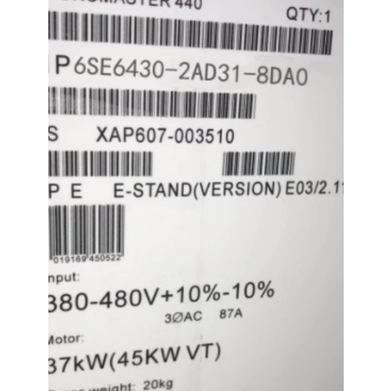 6SE6430-2AD31-8DA0SIMATIC变频器德国进口MM430议价