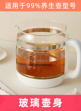 养生壶配件通用玻璃壶体单壶壶身YSH-D15Y1/B18H8/A15W6