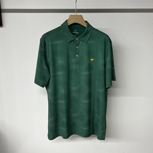 40B184 出口余欧美单Master大师赛高尔夫男夏季凉感翻领短袖速干