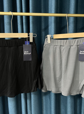 F015 日本高尔夫女装短裙松紧带弹力百搭色24年春夏新品黑色