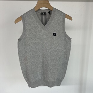 42E33 出口余日单男士高尔夫服装春秋新款V领针织运动马甲百搭