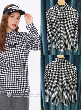 29T17 出口日本联名新品女士高尔夫高领长袖针织衫兔年纪念款推荐