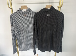 高领有抽绳防风保暖毛绒打底长袖 高尔夫服装 出口余福利男士 24201