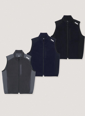 23110 高尔夫男士秋冬新款加绒保暖立领拉链双面穿马甲防风防泼水