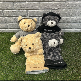 日本正品代购男女高尔夫一号木杆头套可爱熊熊木杆套三五木鸡腿套