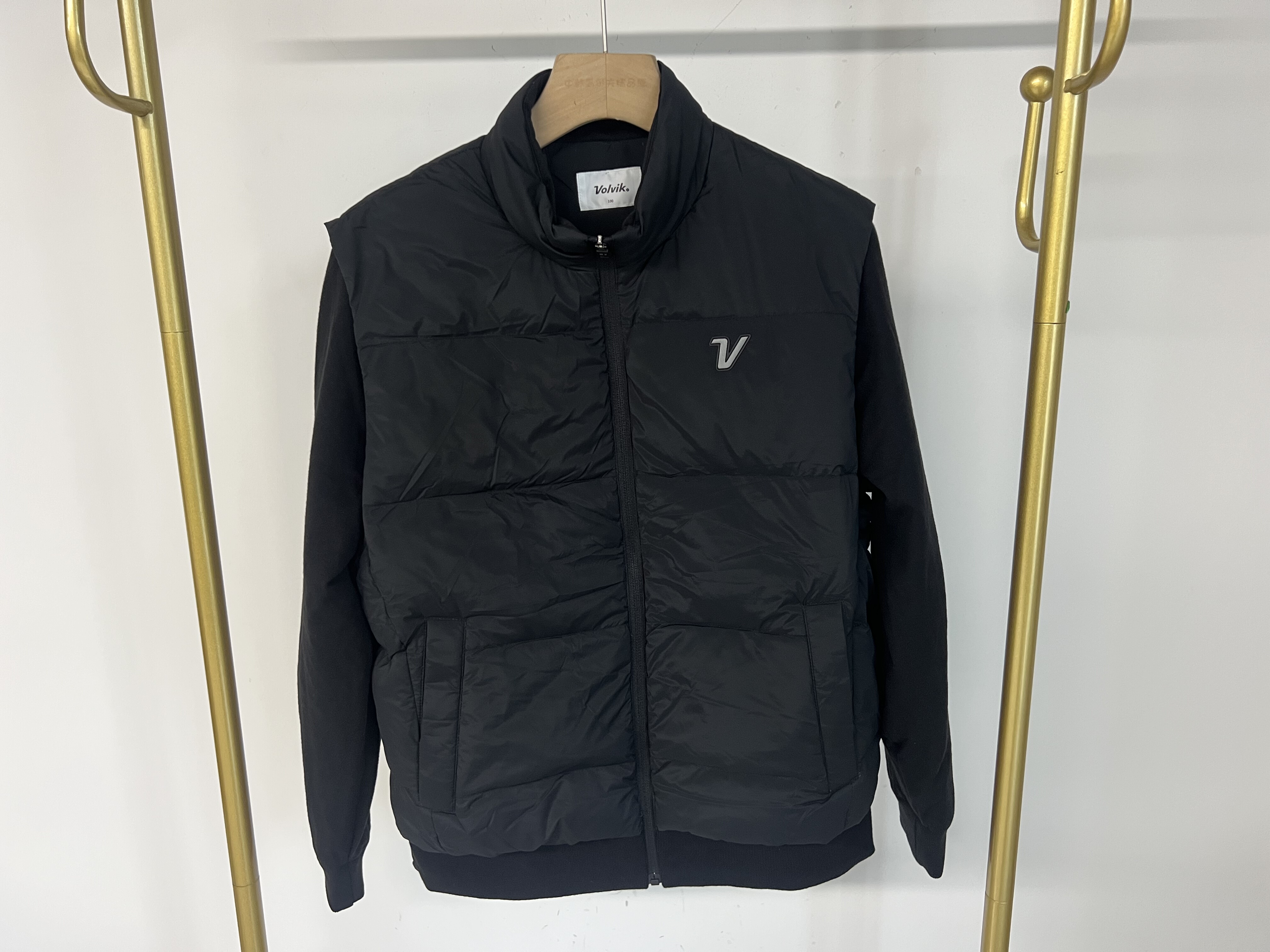 22123 韩国高尔夫男士秋冬羽绒保暖假马甲防风外套出口余百搭休闲