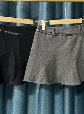 29k01   高尔夫球女士喇叭短裙春秋新品弹力速干灰色显瘦气质百搭