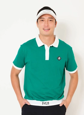 43G48 出口余日本潮牌高尔夫夏季新品男翻领短袖上衣弹力速干百搭