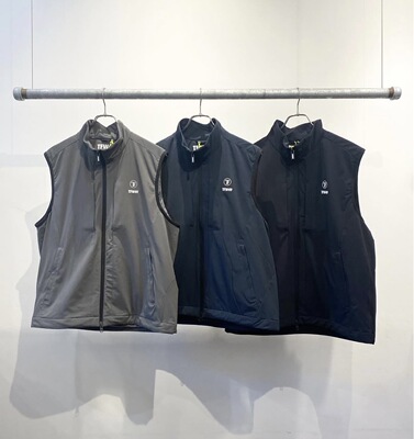 24312 高尔夫服装男士秋冬新品加绒保暖拉链马甲防风防泼水