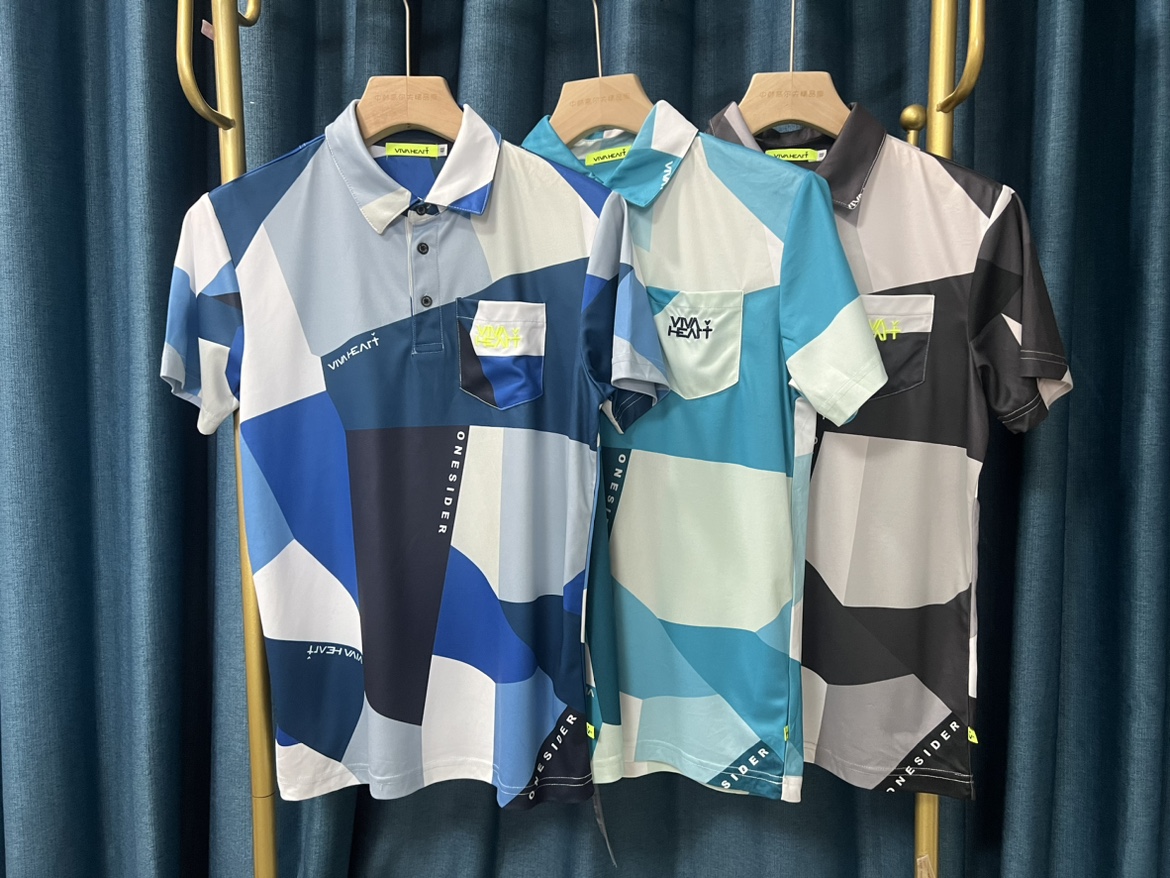 29b02 日本潮牌高尔夫GOLF球衣男士秋季翻领短袖polo衫微瑕疵特卖