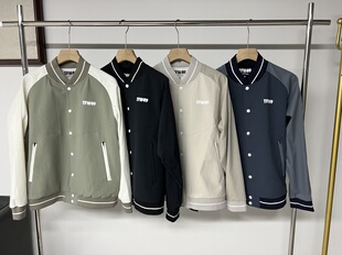 双层纽扣夹克棒球外套拼接 春秋新品 41C02日本潮牌高尔夫服装 男士