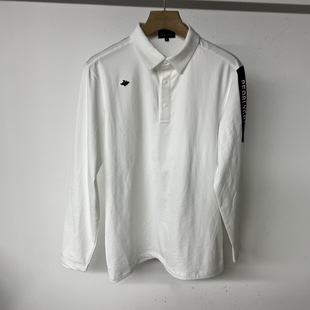 42D16 出口余韩单高尔夫男士秋冬加绒保暖翻领长袖上衣弹力百搭