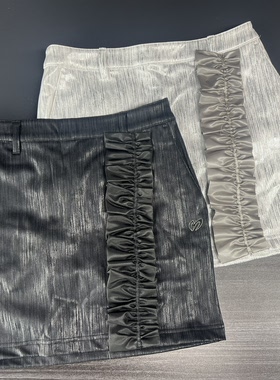 40B77 出口日本余高尔夫服装女士秋冬新品加绒保暖包臀裙无打底