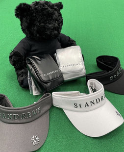 S 出口正品高尔夫空顶帽男女春夏新款印花透气帽子户外遮阳运动帽