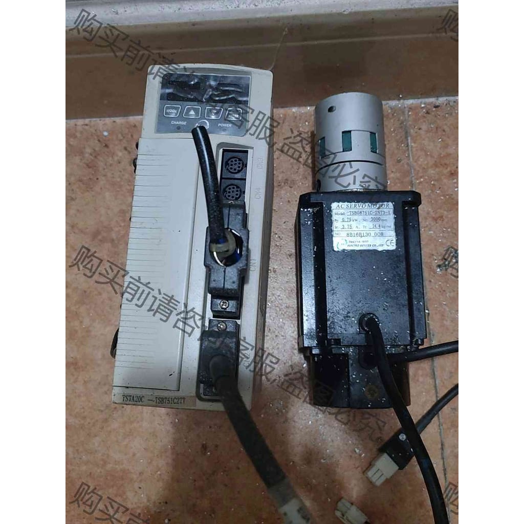 功能正常议价 东元TSTA20C-TSB751C27T驱动器,?电机一套功