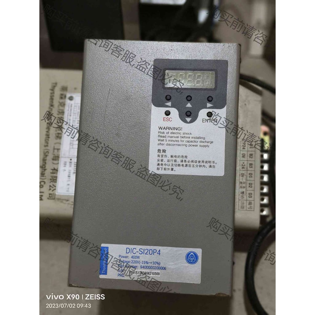 功能正常议价 蒂森电梯K200门机变频器蒂森DIC-S120P4门机变频器