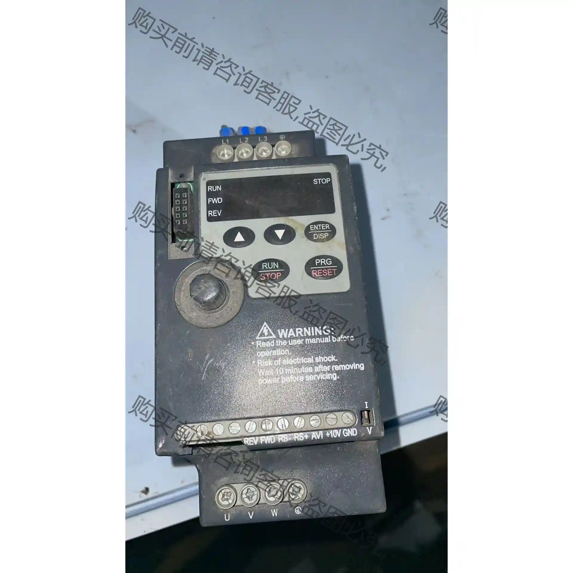 众辰变频器二手拆机，380V，0.75KW，外观完好，功能包 先议价 拆