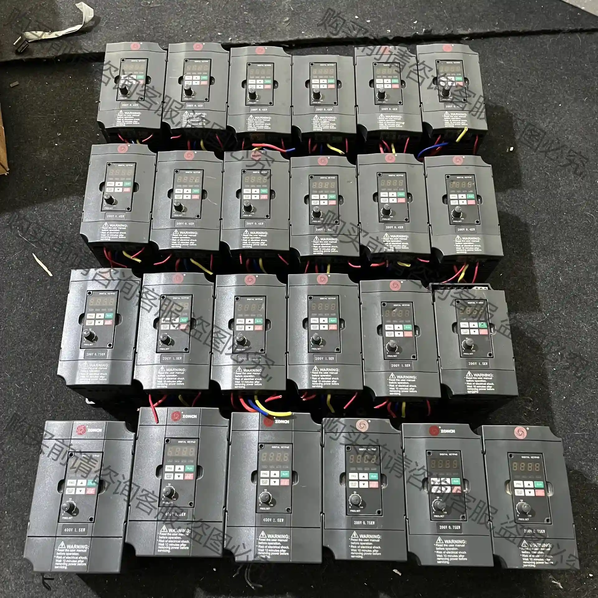 拆机原装众辰H2000系列0.4/0.75/1.5KW变频器 先议价 拆机货包好