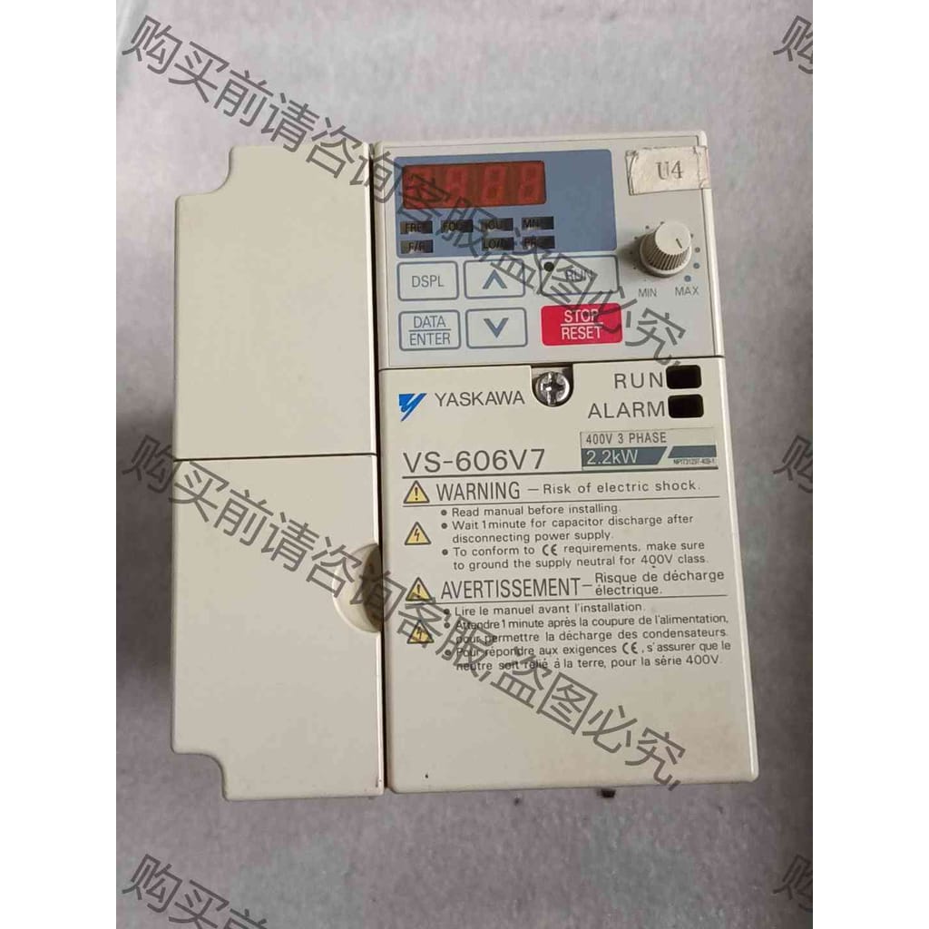 功能正常议价 安川变频器 CIMR-V7AT42P2 2.2KW 38