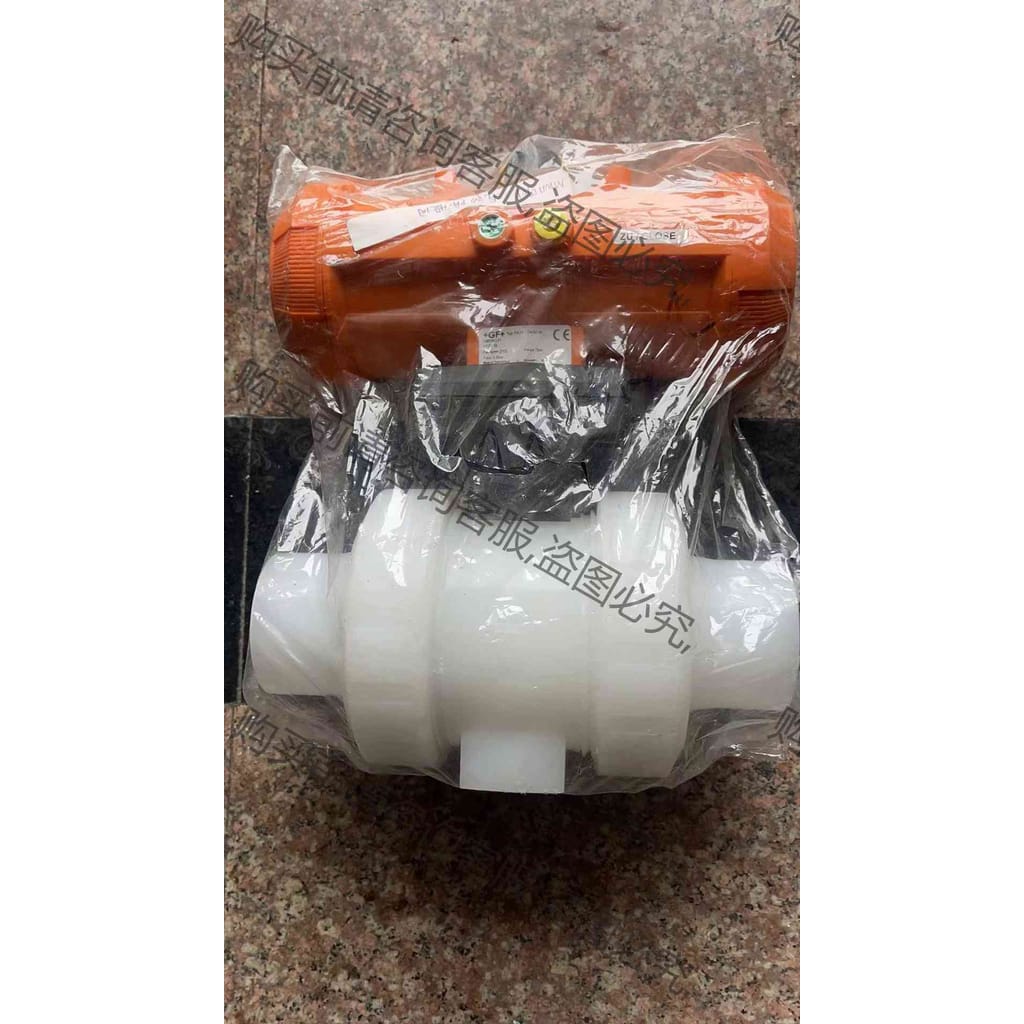 功能正常议价 GF全新气动球阀，F O。PVDF对焊，DN32-50.