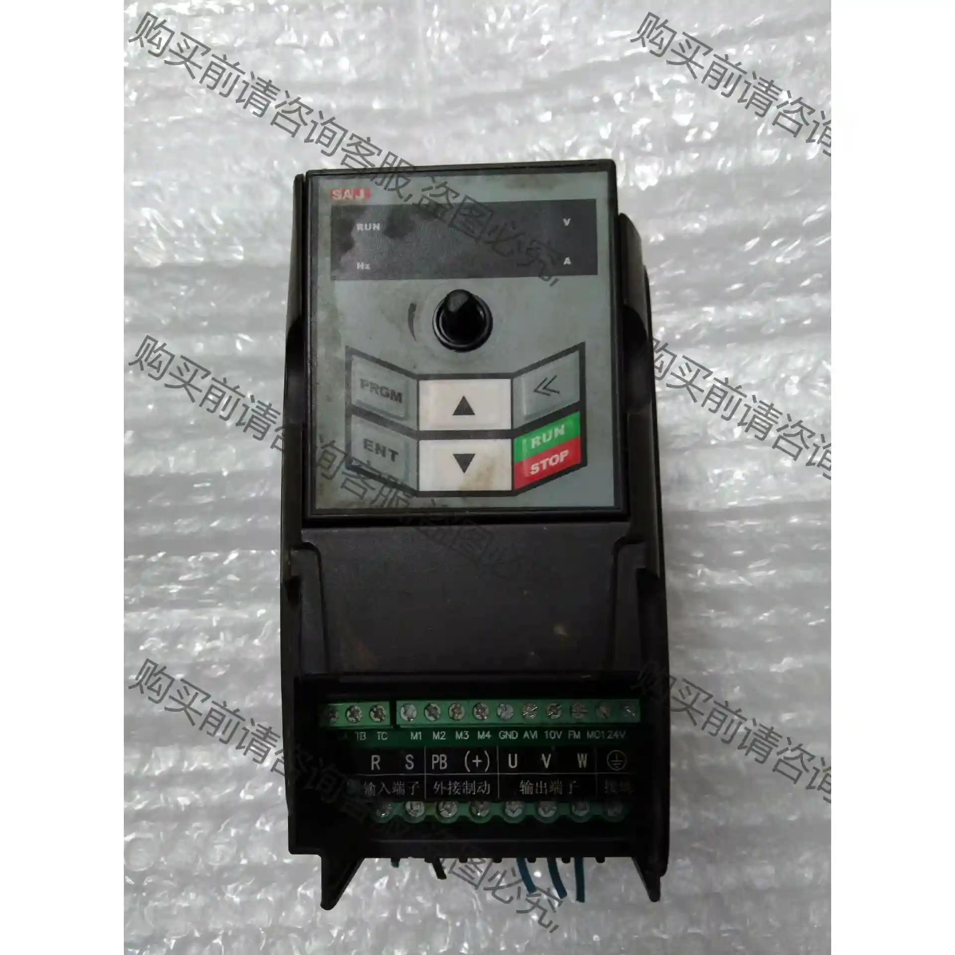 三晶ATV13一2SR4GH，0.4千瓦变频器，输入电源22 先议价 拆机货包