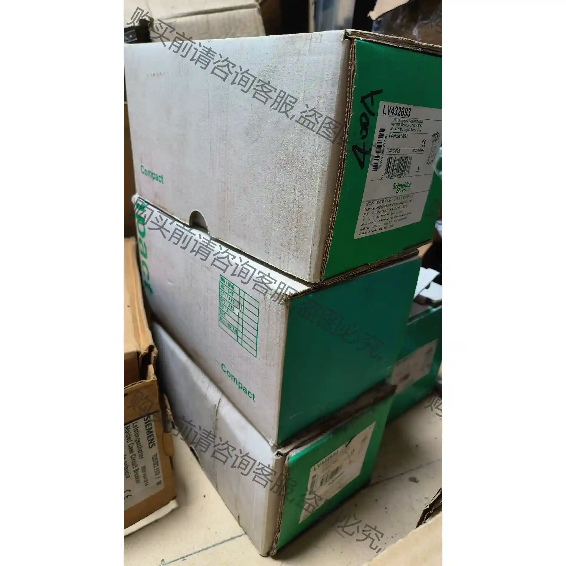 原装施耐de塑壳断路器 NSC400K3350Z 先议价 拆机货包好