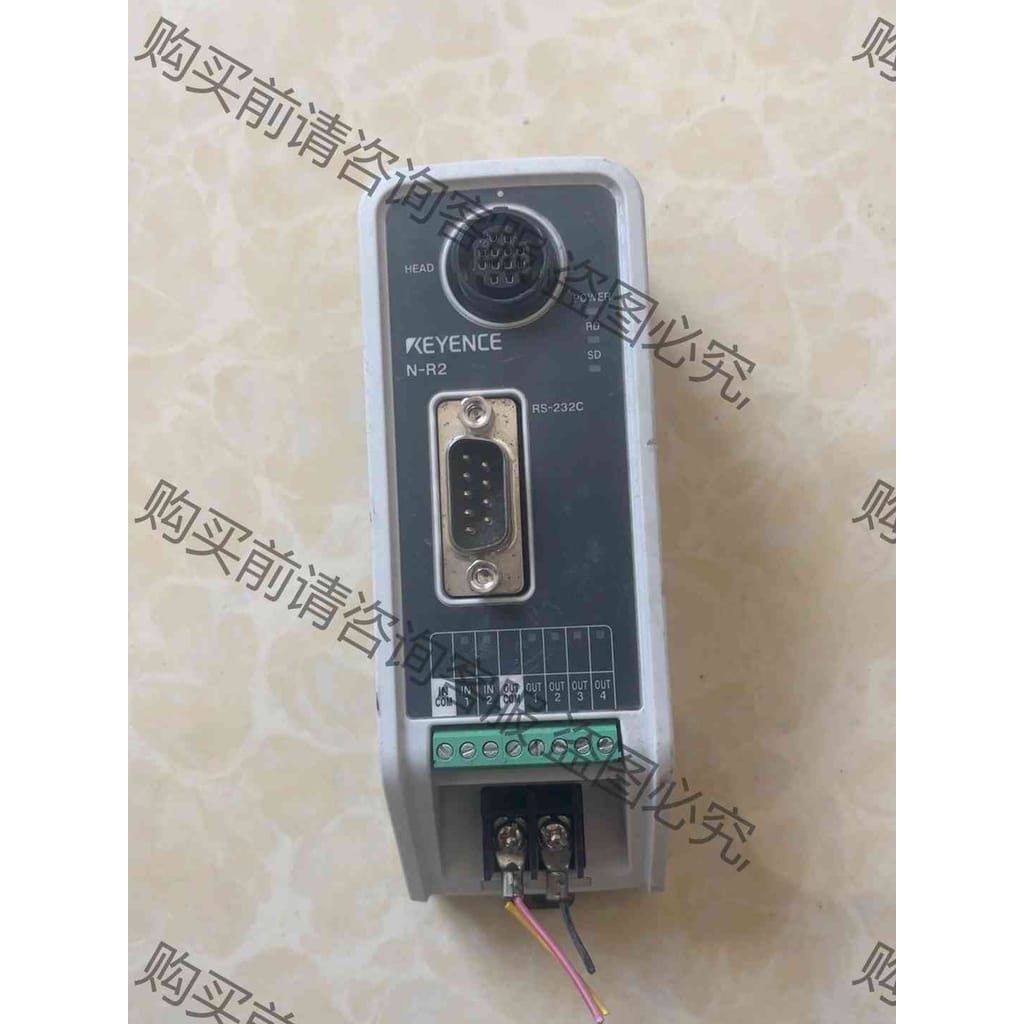 功能正常议价 KEYENCE基恩士扫码器通讯单元模块N-R2 ，RS-23
