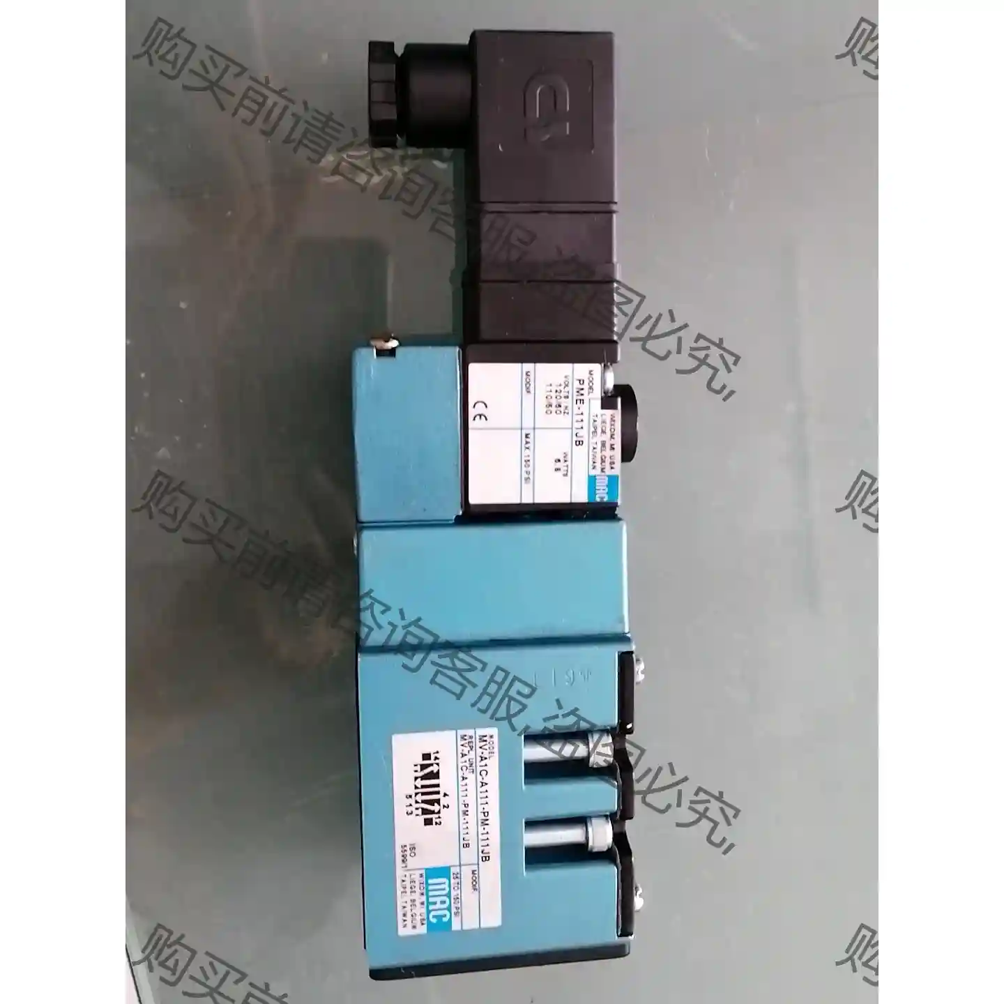 美国MAC电磁阀MV-A1C-A111-PM-111JB+P 先议价 拆机货包好