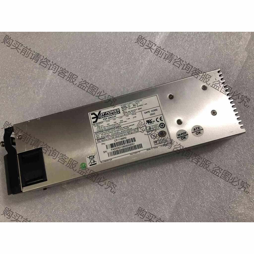 功能正常议价 原装3Y YM-7381C 热插拔服务器电源 380W 冗余