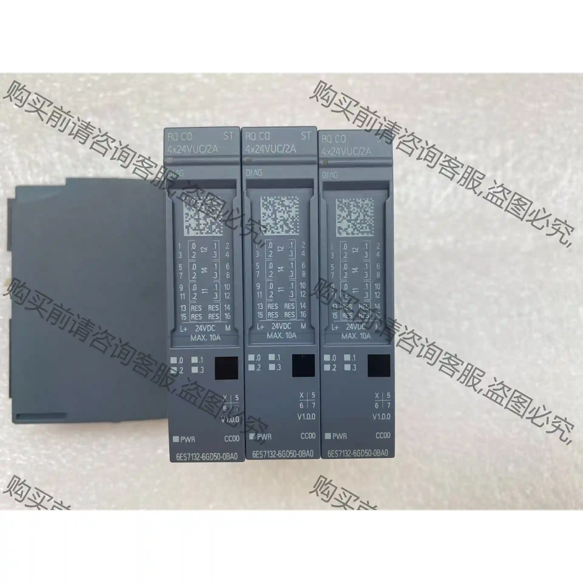 132-6GD50-0BA0 西门zi4点继电器输出模块6ES 先议价 拆机货包好